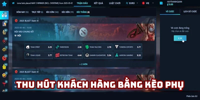 Esports 188BET tất toán đúng hạn